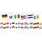 Charles Leonard World Flag Theme Magnetic Border, 48ft.